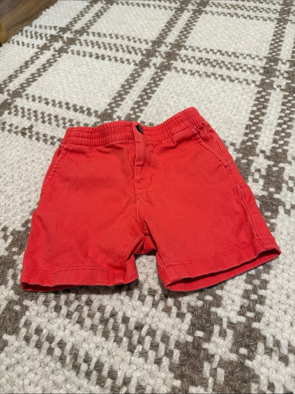 Janie and Jack Red Cotton Pull-On Shorts